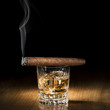 Photo: Whiskey and cigar Whiskey and cigar