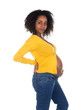 Posing pregnant woman