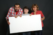 Familie mit Textfreiraum
