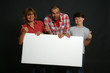 Familie mit Textfreiraum