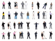 collection "Back view of  business people"