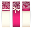 Banner set with bow and lace