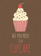 Retro Cupcake Poster