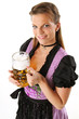 Frau mit Mass