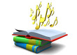 BOOK AND MUSIC - 3D