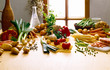 Large group of foods