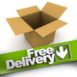 Free delivery, open box