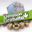 Illustration: International livraison gratuite International livraison gratuite