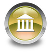 Yellow Glossy Pictogram "Museum"