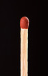 Match on a black background