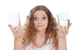 Photo: Fragender Blick - halb leer oder halb voll? Fragender Blick - halb leer oder halb voll?