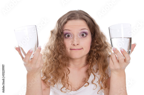Photo: Fragender Blick - halb leer oder halb voll? Fragender Blick - halb leer oder halb voll?