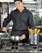 Photo: Happy Chef Preparing Pasta Happy Chef Preparing Pasta