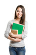 Foto: Cute young student girl. Cute young student girl.