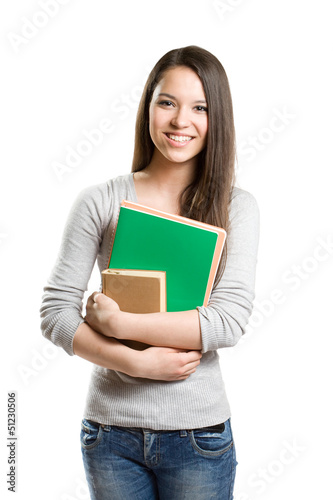Photo: Cute young student girl. Cute young student girl.