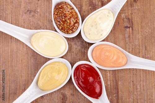 Photo: collection of sauce collection of sauce