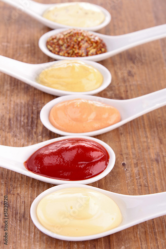 Photo: collection of sauce collection of sauce