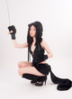 Photo: beautiful girl in cat costume beautiful girl in cat costume