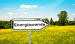 Energiewende Wegweiserschild