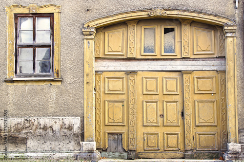 Photo: Fragment of a old house. Fragment of a old house.
