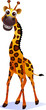 Illustration of a cute giraffe