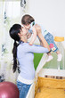 woman with a toddler