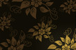 Charcoal horizontal floral elements wallpaper