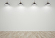 wall and lamps