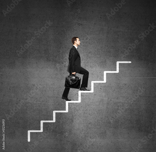 Photo: man and ladder man and ladder