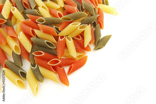 Photo: Colored pasta Colored pasta