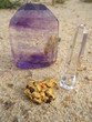 Gold nugget & cristals
