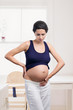 pregnant woman with stomach pain