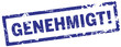 Stempel Genehmigt!