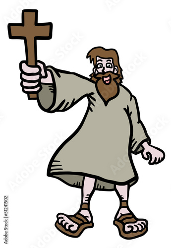 Vector: Jesus cartoon Jesus cartoon