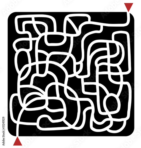 Vector: Black maze Black maze