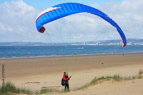 Photo: paraglider on Aberavon beach paraglider on Aberavon beach