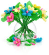 Flowers made of colored paper