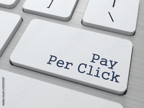 Illustration: PPC (Pay Per Click) Concept. PPC (Pay Per Click) Concept.