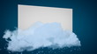 abstract background with cloud particles