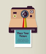 Old Vintage Polaroid Camera Wi...