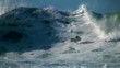 Ocean big wave slow motion