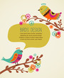 Colorful Background With Cute ...