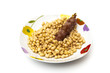 monchetas dish with sausage