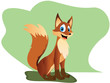 Cute cartoon fox