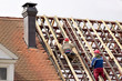 Worker on the roof