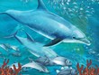 The coral reef - illustration for the children