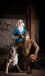 Photo: Medieval Characters with Dog Medieval Characters with Dog