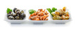 Sea shells with herbs.