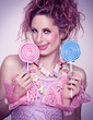 Mädchen mit candy make-up / candy 01