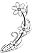 decorazione floreale tatuaggio